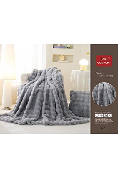 ANATOLIATEKSTILE Chinchilla Blanket, Premium Faux Fur, Ultra Soft and Fluffy,...