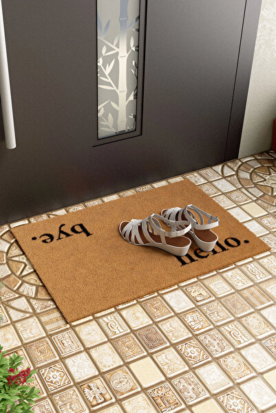Decovetro Hello Bye Patterned Door Mat 40 X 60 cm