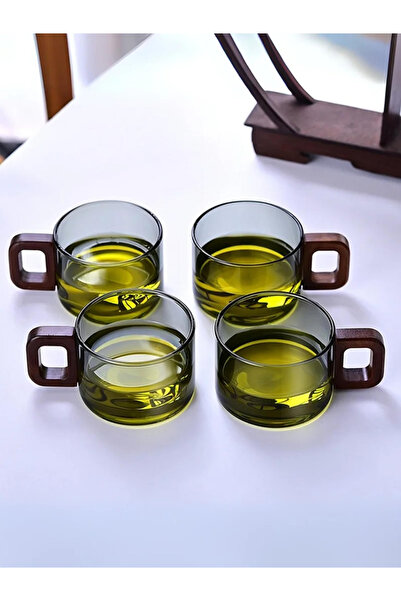 1Chase Set of 4 - Borosilicate Glass Cups 200ml