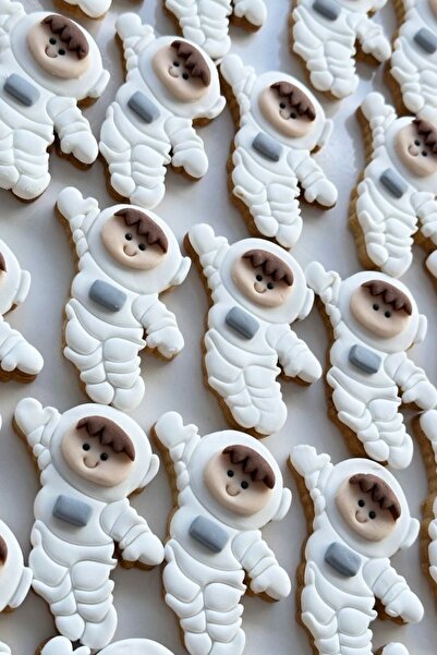 Miranın Hobileri 20 Adet Astronot Figürlü Uzay Temalı Kurabiye – Doğum Günü &...