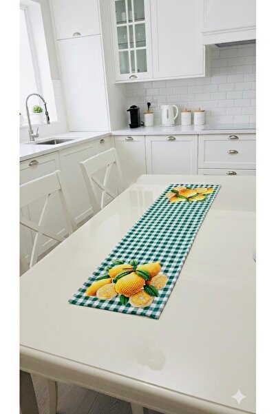 MİNOZA Traversă decorativă de masă cu model Pitikare Lemon, imprimată digital