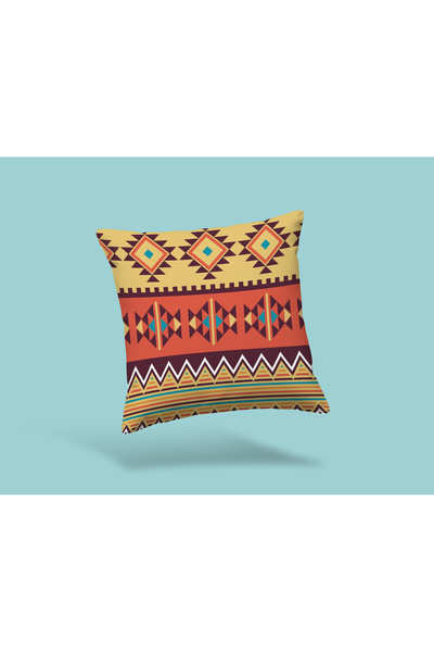 Karkan Tekstil Bohemian Ethnic Patterned Decorative Throw Pillow Cover