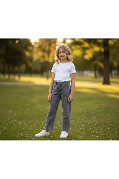 Hilal Akıncı Kids Κοριτσίστικο καπνιστό τζιν παντελόνι