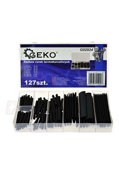 GEKO SET OF 127 HEAT SHRINKABLE CABLE SLEEVES, 7 SIZES -