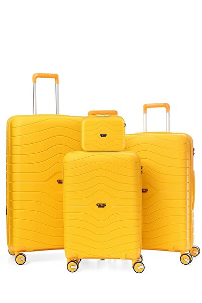 ÇÇS 5242-5262 POLİPROPİLEN 4 LÜ VALİZ SETİ