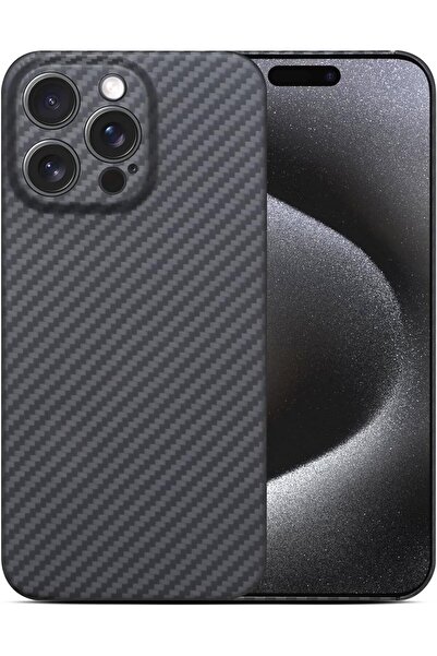 bbtech غطاء هاتف رفيع للغاية بنمط الكربون لهاتف iPhone 16 Pro Max، تصميم بسيط...