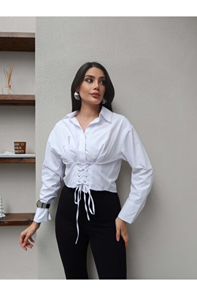ESRAHELVACI Shirt with Front Tie Detail