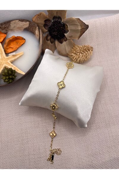 Çelik Cleef Model Küçük Yaprak Bileklik