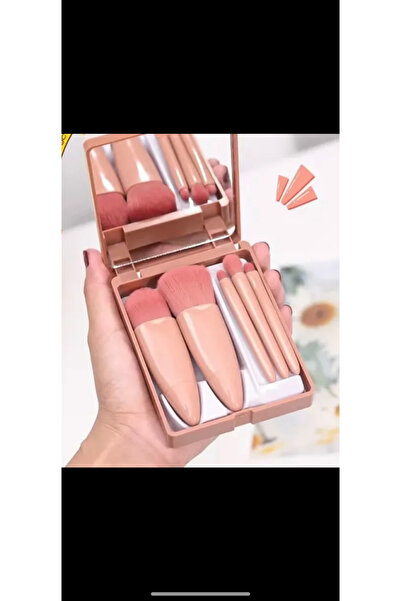 Kokoş Makeup brush set with mirror