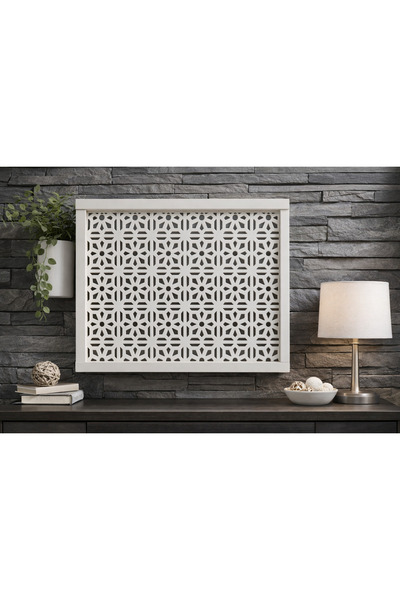 EyluX Shop Modern Dekoratif Duvara Asılabilir Sigorta Ve Modem-wifi Saklama K...