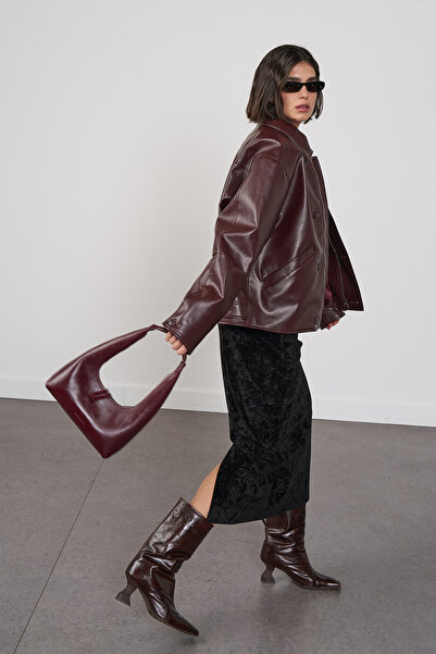 Beyyoglu Süet Midi Etek