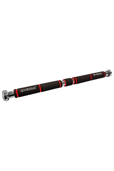 Kırmızı Renk Tam Boy Süngerli Kapı Barfiks Barı - 60-100 cm - Spor - Egzersiz