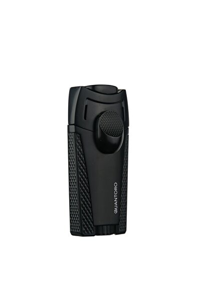 Quantoro 05-49 Çift Jet Alev Puro Çakmağı/Black