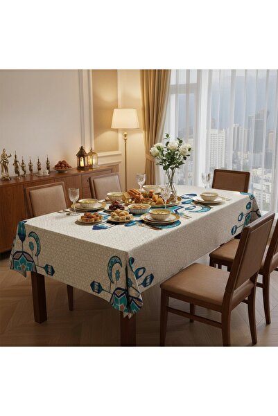 Tropikhome Ramazan Temalı Masa Örtüsü Dijital Baskılı 150X220 cm Masa Örtüsü