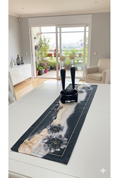 MİNOZA Traversă decorativă pentru masă cu model floral imprimat digital