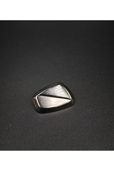 NESGO MODA Anthracite Silver Geometric Shaped Jacket and Coat Button - 3.8 cm...