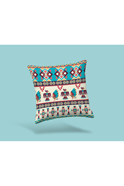 Karkan Tekstil Bohemian Ethnic Patterned Decorative Throw Pillow Cover