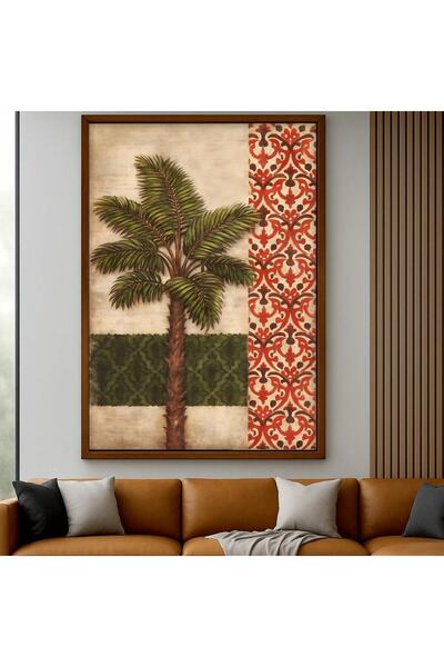 Marktna Najdi art design canvas painting with a hollow gold frame