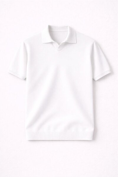 Valiberta Мъжка тениска Dawson Polo с V-образно деколте, без копчета и къси р...