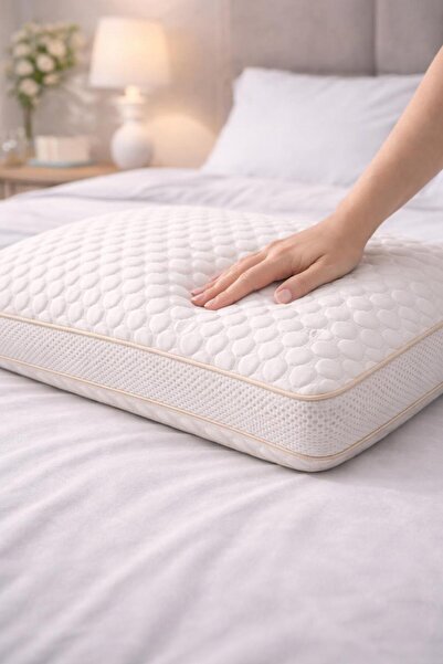 SDF HOME TEXTİLE Diamond Seri Boyun Destekli Ortopedik Collogene Visco Yastık