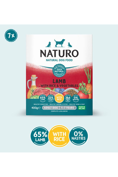Naturo Caserola Adult cu Miel, Orez si Legume 400 gr
