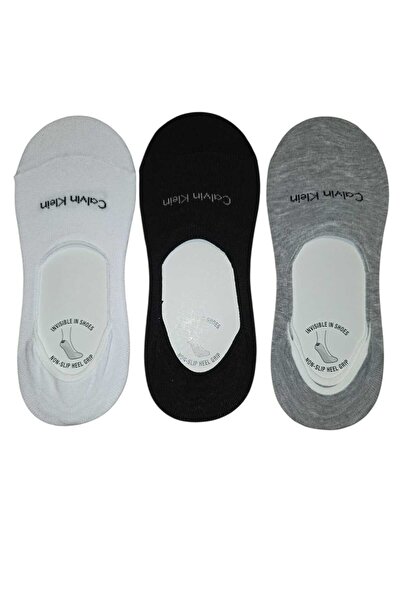 NoNameStore7 Set of 6 pairs of socks, Short insoles, Unisex, White, Grey, Bla...