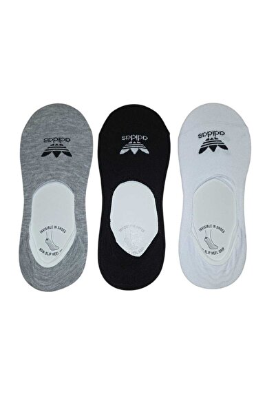 NoNameStore7 Set of 6 pairs of socks, Short insoles, Unisex, White, Grey, Bla...