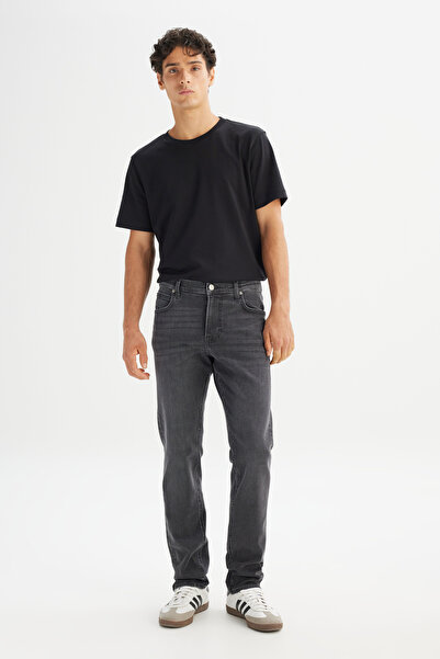 Lee Cotton Staight Fit Regular Cut Pockets Stretch Jean Denim Pants