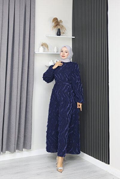 sorisso Evening Dress with Glitter and Sequin Detailing