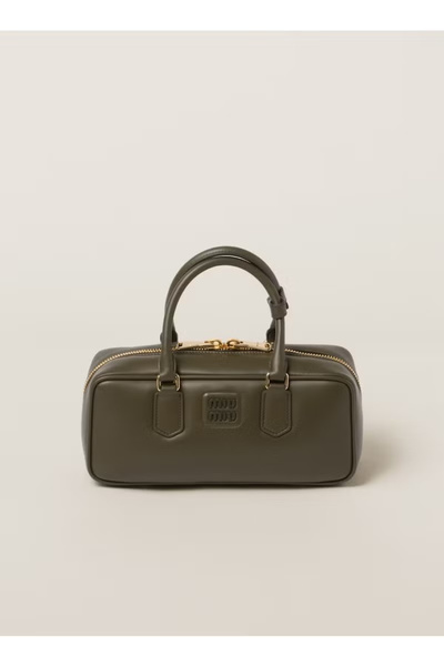 MİUAST Miu Miu Arcadie Leather Crossbody Hobo Handbag Women Camera With Top H...