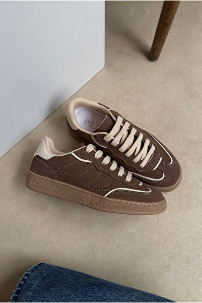 Mupa Shoes Women's Sneakers Brown Suede