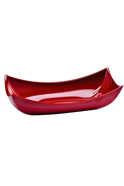 Culinaro Rectangular melamine bowl 26x47x8 cm red