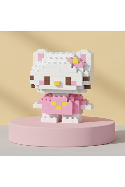 Teknik Durak İkonik Pembe Karakter Nano Brick Seti - Masaüstü Dekoratif Oyuncak