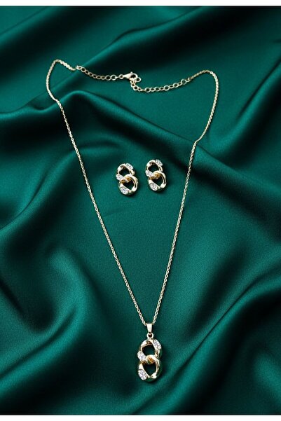 REBRAND Silver Accessory Set, Necklace and Earrings