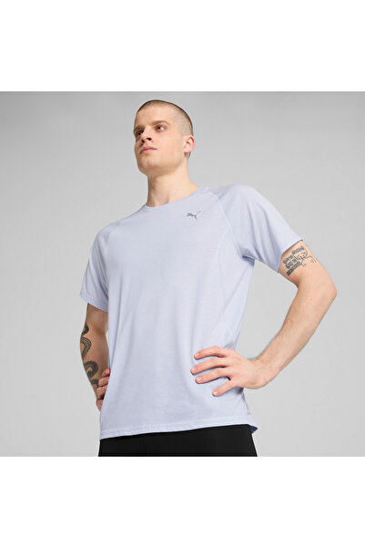 Puma Mens VELOCITY Tri-Blend Running T-Shirt - Blue