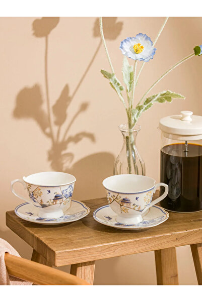 LC Waikiki LCW HOME Karışık Baskılı 2 Kişilik Porselen Çay Fincan Takımı 220 Ml