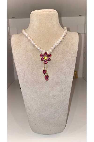 Sally Jewels İncili Çiçek Kolye