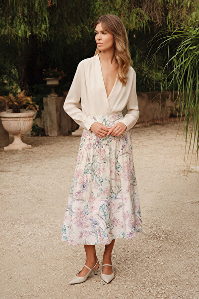 Dahlia Bianca Vera ipek Etek