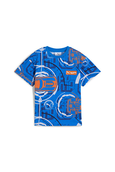 Puma Kids Boys x HOT WHEELS Relaxed T-Shirt - Blue