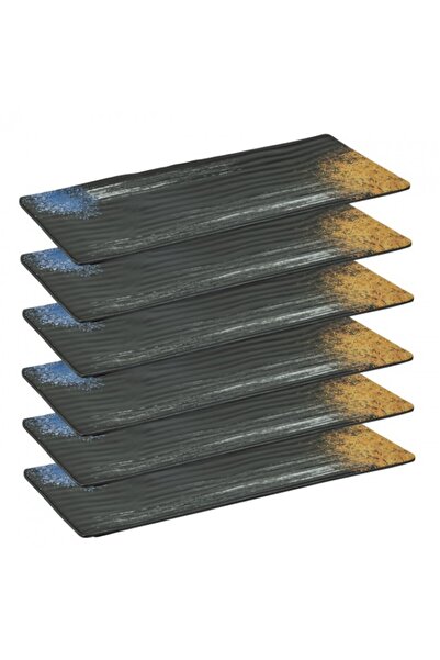 Raki Set 6 platouri melamina OKIMI 31,2x13,6xh1cm