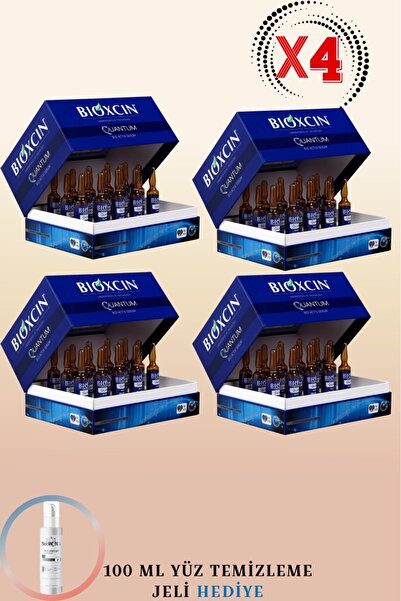 Bioxcin Quantum Volumizing Care Serum 15X6Ml 4 Boxes + 100ml Face Washing Gel...