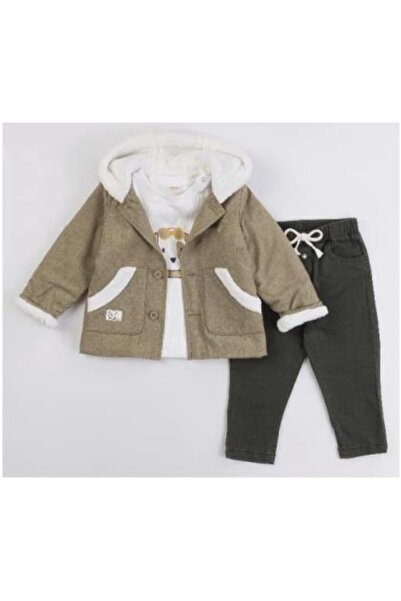 Bombili BOMBİLİ-6830 BEJ MONTLU ERKEK 4LÜ TAKIM