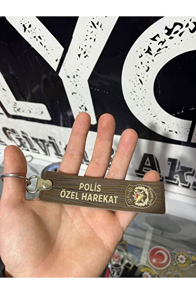 Silyon Askeri Giyim Polis Özel Harekat Çift Taraflı Bez Anahtarlı