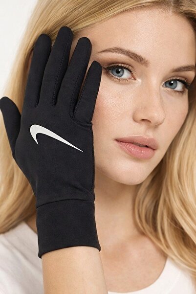 Nike Dry Lightweight Womens Gloves Reflective Touch Compatible Sports Gloves ...