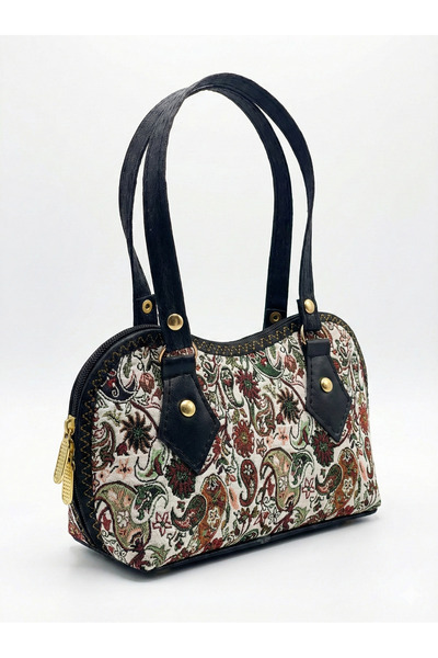 STAMBOUL Ethnic Patterned Hürrem Model Short Handle Hand and Shoulder Bag - V...