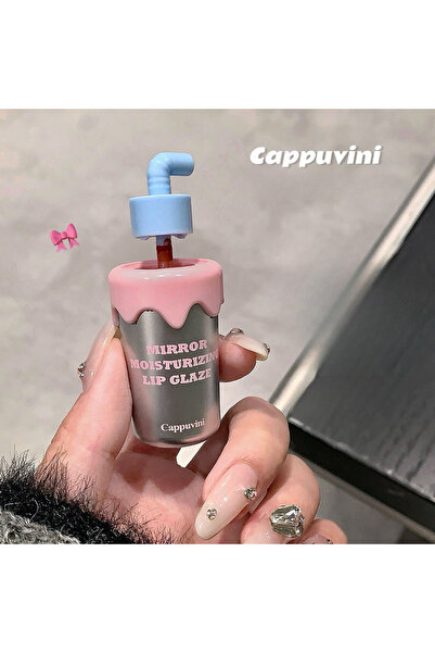 cappuvini Milkshake Tasarımlı Dudak Parlatıcısı, Nemlendirici Lip Gloss