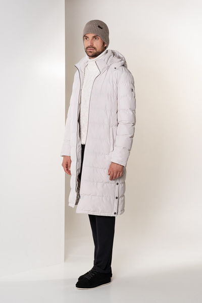 CARDUCCİ Beyaz Kapitone Kürk Manto C70-K24Y005-10