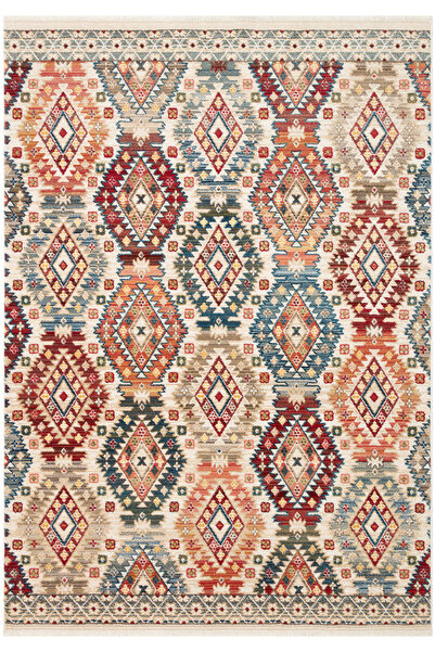 Cool Halı Anka Çok Renkli Etnik Kilim Desenli Bohem Makina Dokuma Yumuşak Ev ...