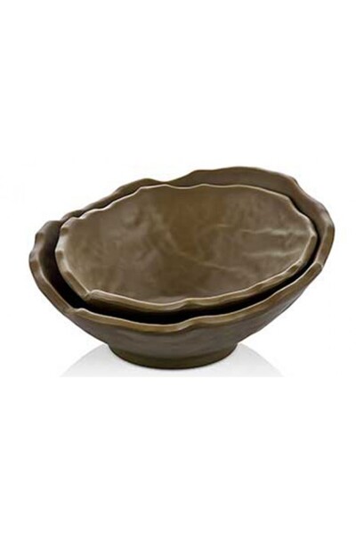 Raki GREEN melamine bowl 720ml 22.5x23.2x9.5cm