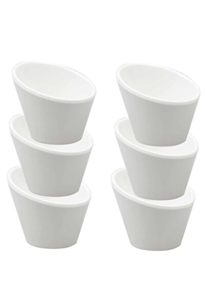Raki Set 6 boluri pentru sos, melamina, alb, VEZHI, 7xh6cm